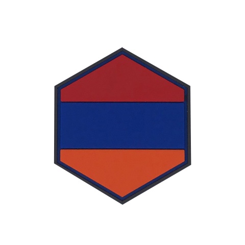 Hexagon PVC Patch Armenia Flag