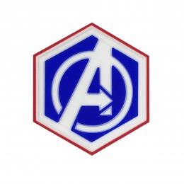 Hexagon PVC Patch Avengers Logo