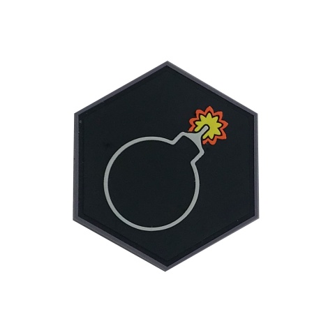 Hex PVC Patch Bomb Emoji