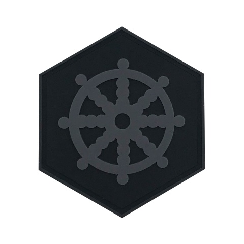 Hexagon PVC Patch Buddhism