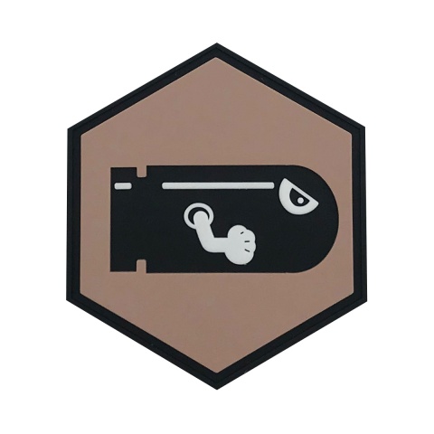 Hexagon PVC Patch Bullet Bill