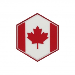 Hexagon PVC Patch Canada Flag