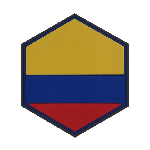 Hexagon PVC Patch Columbia Flag