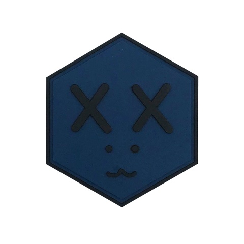 Hexagon PVC Patch Dead Face (Color: Dark)
