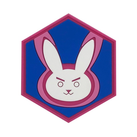 Hexagon PVC Patch Overwatch D.VA Emblem