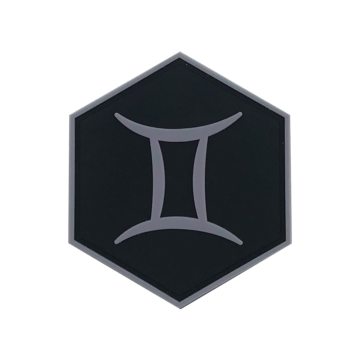 Hexagon PVC Patch Zodiac Sign Gemini Symbol Airsoft Megastore