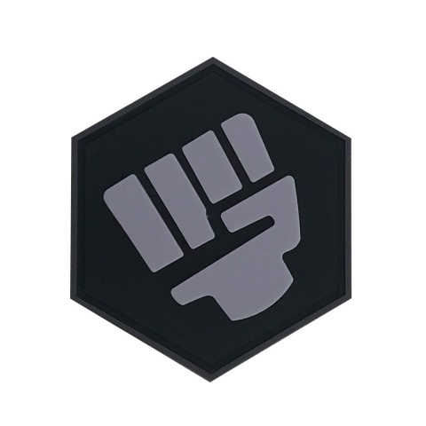 Hexagon PVC Patch Fist Punch