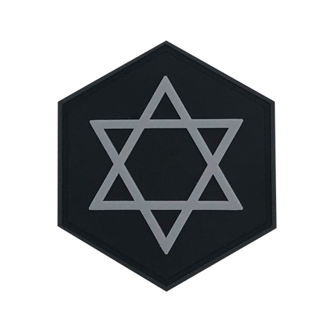 Hexagon PVC Patch Judaism