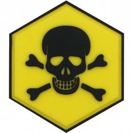 Hexagon PVC Patch Landmine Warning