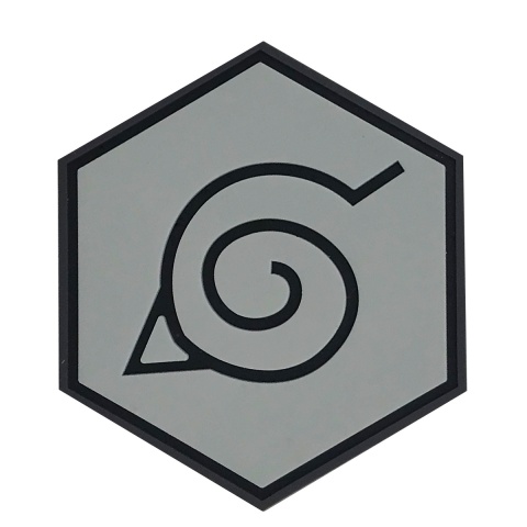 Hex PVC Patch Hidden Leaf Village Insignia