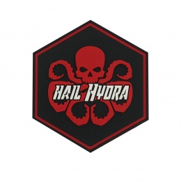 Hexagon PVC Patch Red Hail Hydra