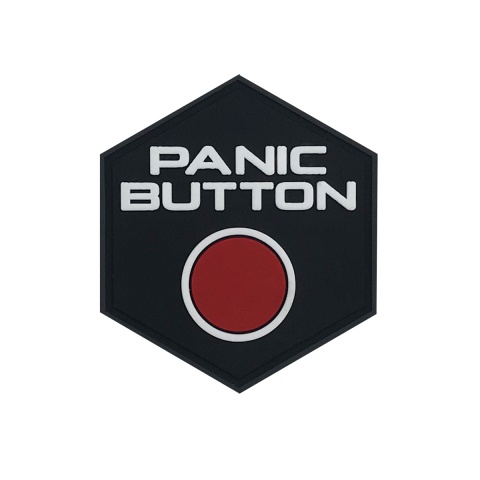 Hexagon PVC Patch Panic Button