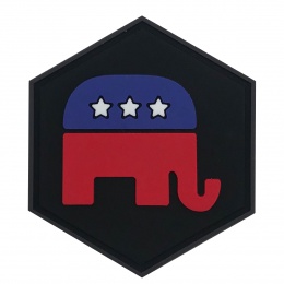 Hexagon PVC Patch Republican Party