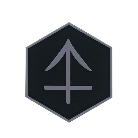 Hexagon PVC Patch Zodiac Sign Sagittarius Symbol