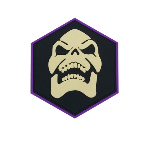 Hexagon PVC Patch Skeletor