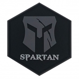 Hexagon PVC Patch Spartan Helmet