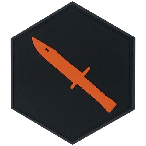 Hexagon PVC Patch Team Fortress 2 Spy Emblem