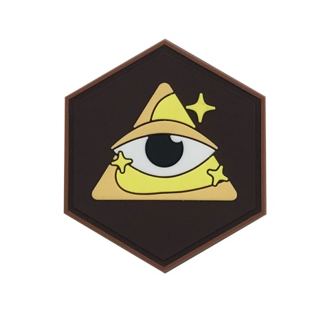 Hexagon PVC Patch Triangle Eye