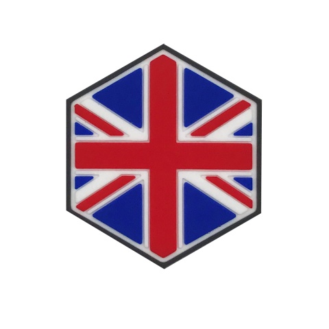 Hexagon PVC Patch United Kingdom Flag