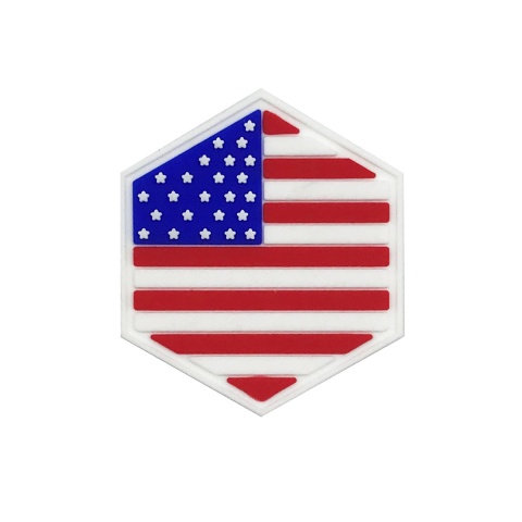 Hexagon PVC Patch United States Flag