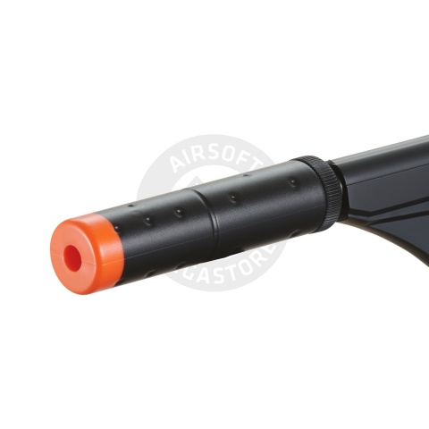 HFC Airsoft Gas Mini Pistol Non-BlowBack with Mock Suppressor - BLACK