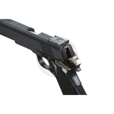 HFC Airsoft Gas M1911 Pistol Tactical Sidearm - BLACK