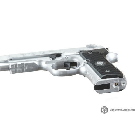 HFC Metal M9 Green Gas Powered Airsoft Pistol (Color: Silver)