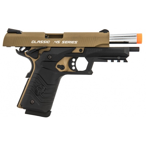 HFC Honor Fantastic 1911 Gas Blowback Pistol - TAN / BLACK