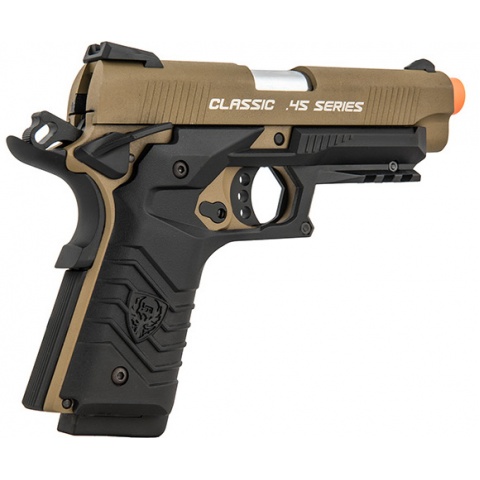 HFC Honor Fantastic 1911 Gas Blowback Pistol - TAN / BLACK