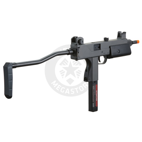 HFC Airsoft Gas Powered Pistol w/ Folding Stock - BLACK