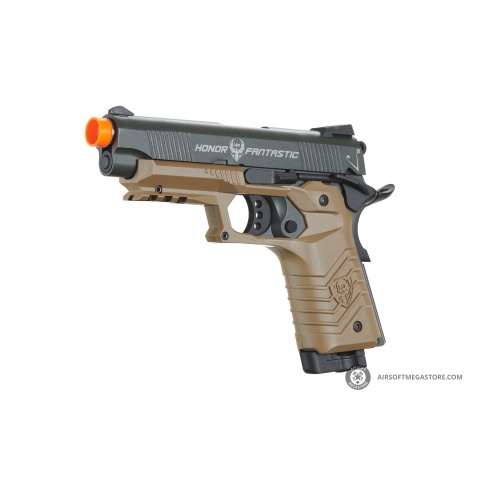 HFC Classic .45 Series Metal Co2 Gas Blowback Airsoft Pistol (Color: Black & Dark Earth)