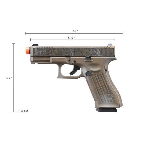 Umarex Elite Force Glock 45 Gen 5 GBB Airsoft Pistol (Cerakote Color: Circuit Board)