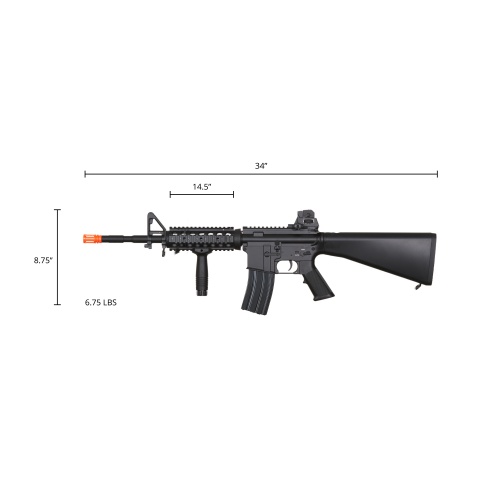 Atkas Custom Works M4 SR16 DMR Full Metal Airsoft AEG Rifle (Color: Black)