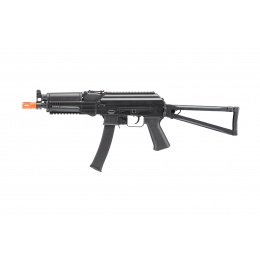 AK-47 RIS Scope& Flash Light 400 FPS Airsoft AK47 RIS AEG Airsoft Metal Rifle Battery and Charged Included Color Black 