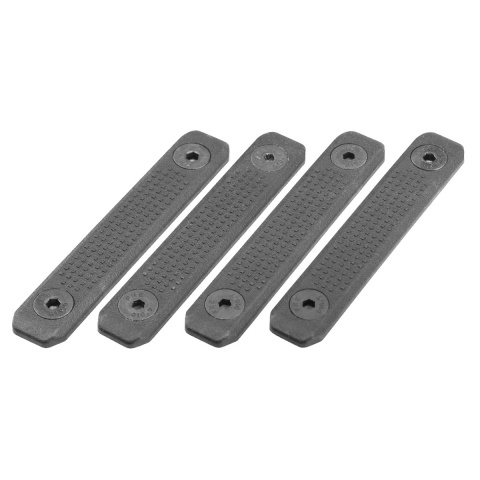 KWA Pack of 4 Enhanced Polymer 2-Slot M-LOK Rail Cover (Color: Black)