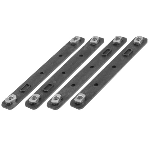 KWA Pack of 4 Enhanced Polymer 3-Slot M-LOK Rail Cover (Color: Black)