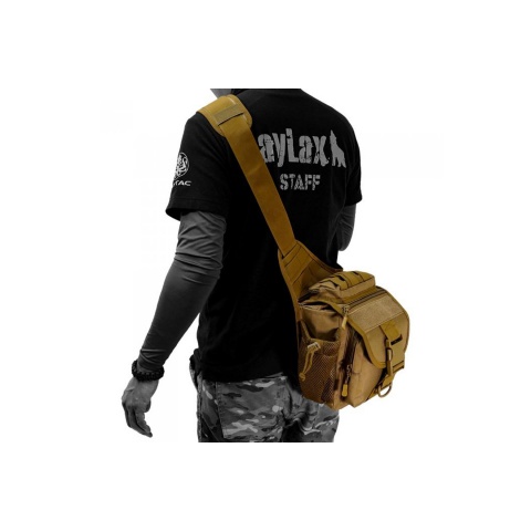 Laylax Military One-Shoulder Bag (Color: Black)