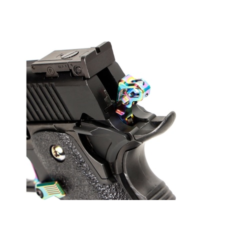 Laylax Nine Ball Custom Hexa Hammer for Hi-Capa Series Gas Blowback Airsoft Pistol (Color: Heat Gradation)