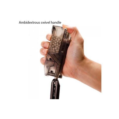 Laylax Satellite Ambidextrous Swiveling Arm High Capacity Speedloader (Color: Smoked)