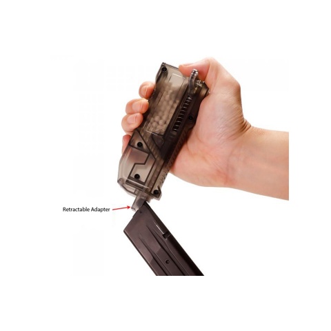 Laylax Satellite Ambidextrous Swiveling Arm High Capacity Speedloader (Color: Smoked)