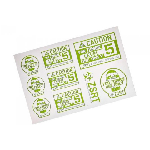 Laylax Zombie Special Response Team Level 5 Cutting Stickers (1x Piece)