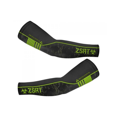 Laylax Zombie Special Response Team (ZSRT) Cool Arm Cover (Color: Black / Zombie Green)