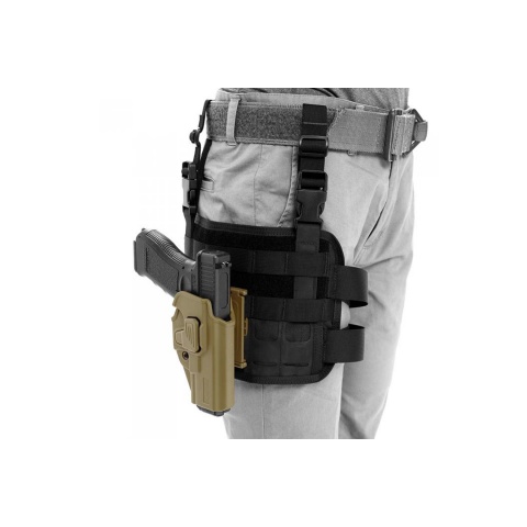 Laylax Battle Style Wide Drop Leg Panel (Black)