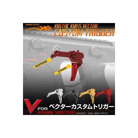 Laylax Krytac Vector Custom Adjustable Trigger (Red)