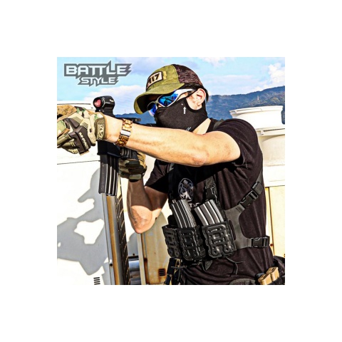 Laylax Compact Minimalist MOLLE Chest Rig (Tan)