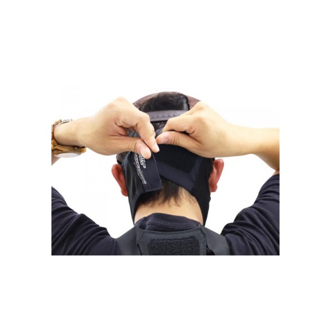 Laylax Large - X-Large AeroFlex Face Guard (Color: Black)