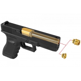 Laylax 2 Way Fixed Non-Recoiling Outer Barrel for Umarex Glock 17 Gen 4 (Color: Black)