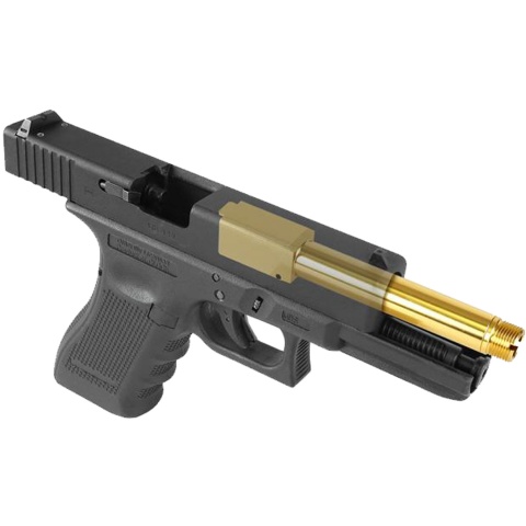 Laylax 2 Way Fixed Non-Recoiling Outer Barrel for Umarex Glock 17 Gen 4 (Color: Silver)