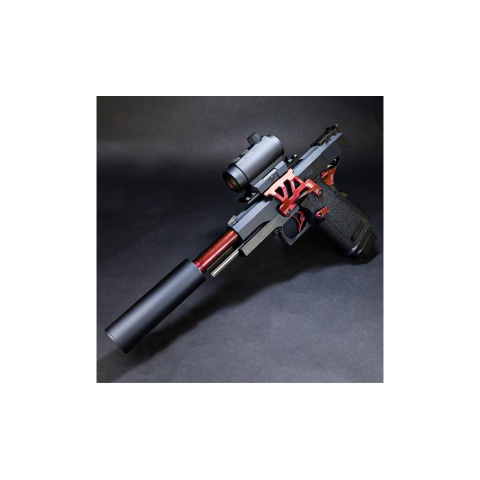 Laylax Zanshin Custom Single Safety Lever for Hi-Capa GBB Airsoft Pistols (Color: Kurenai Red)