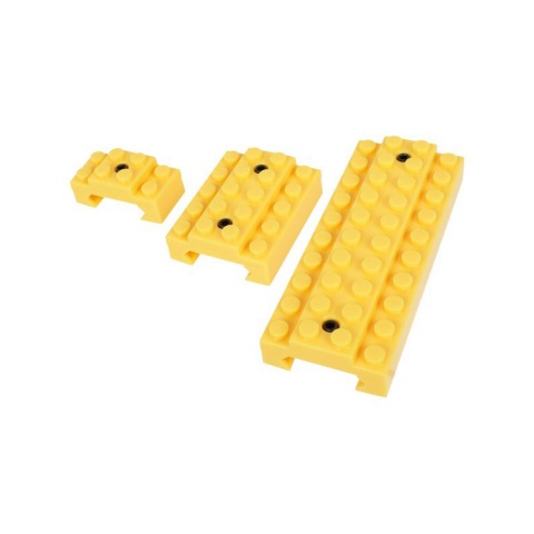 Laylax Block Picatinny Rail Cover Set (Color: Yellow)